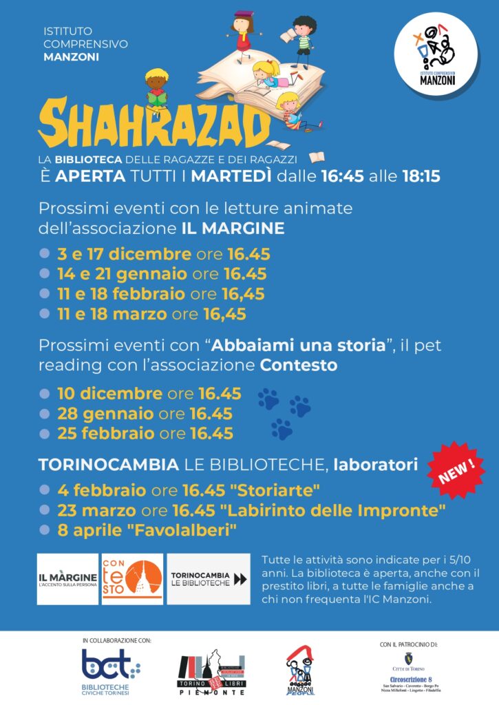 eventi con letture animate, pet reading e laboratori